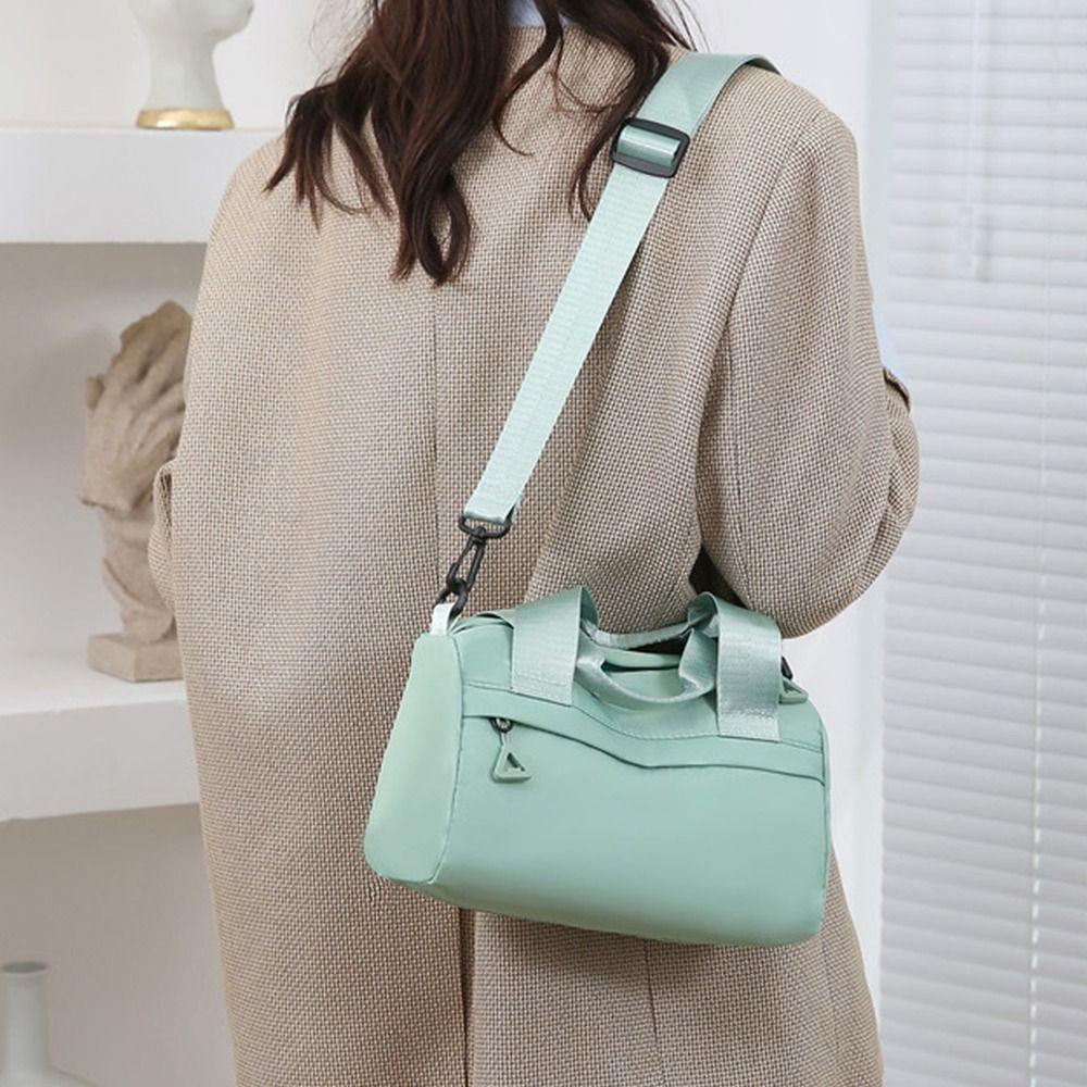 UUMIR กระเป๋าสะพาย 2 in 1, กระเป๋าสะพายข้างสีทึบผ้า, กระเป๋า Tote อเนกประสงค์แบบพกพาของขวัญ