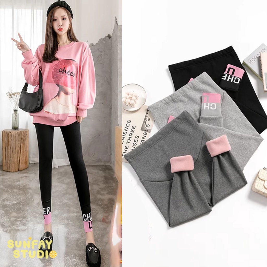 กางเกงขายาวเลกกิ้ง กางเกงคุณแม่ตั้งครรภ์ มีสายปรับระดับที่เอว