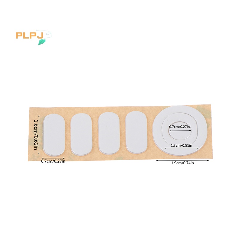 Plpj ใหม่ แผ่นรองเมาส์ ขอบโค้ง สีขาว สําหรับเมาส์ G304 G305 1 ชุด