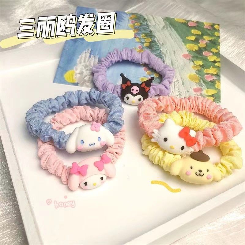 ใหม่ ยางรัดผม ลายการ์ตูนเมโลดี้ ซานริโอ้ น่ารัก สําหรับเด็กผู้หญิง