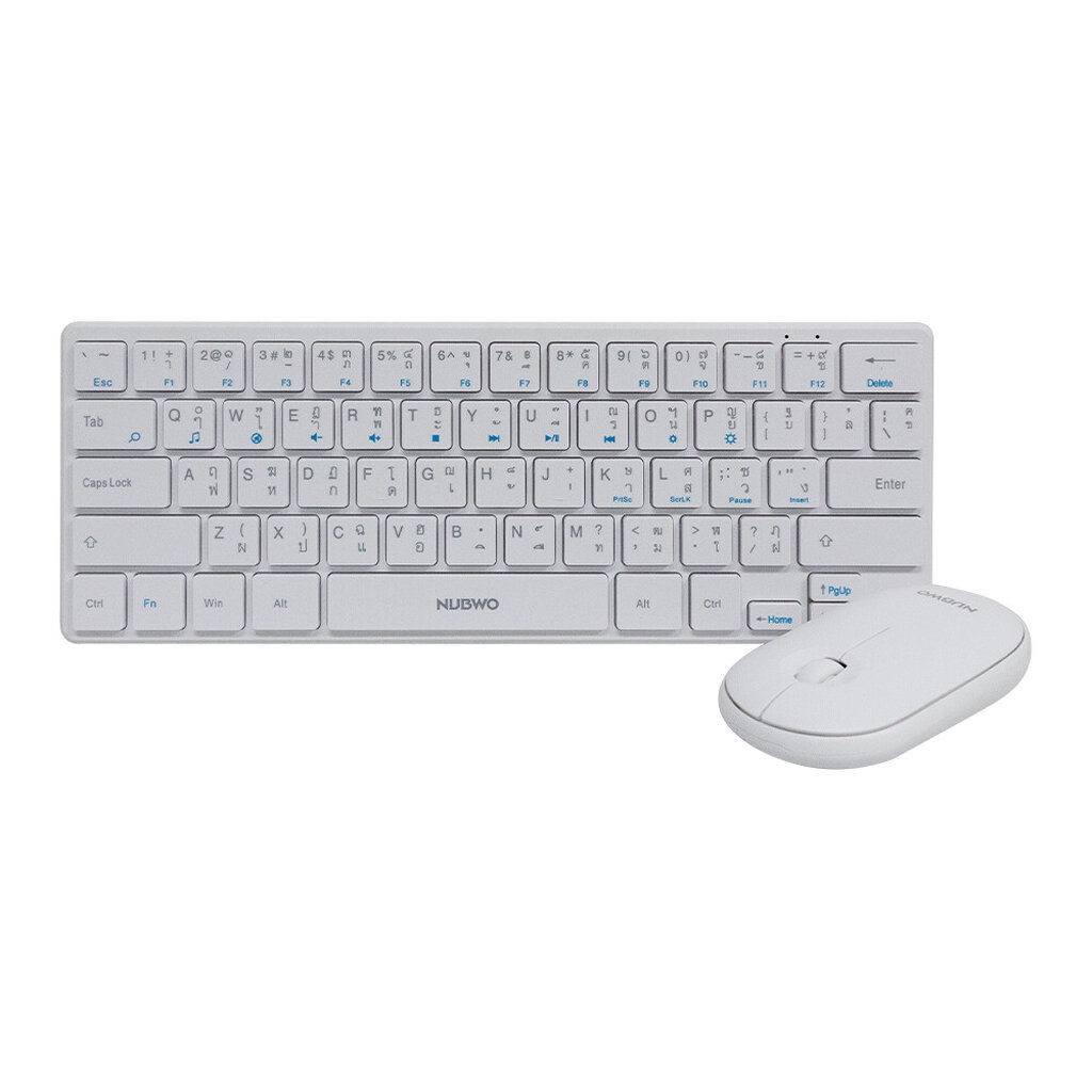 NUBWO NKM633 WHITE KEYBOARD+MOUSE WIRELESS