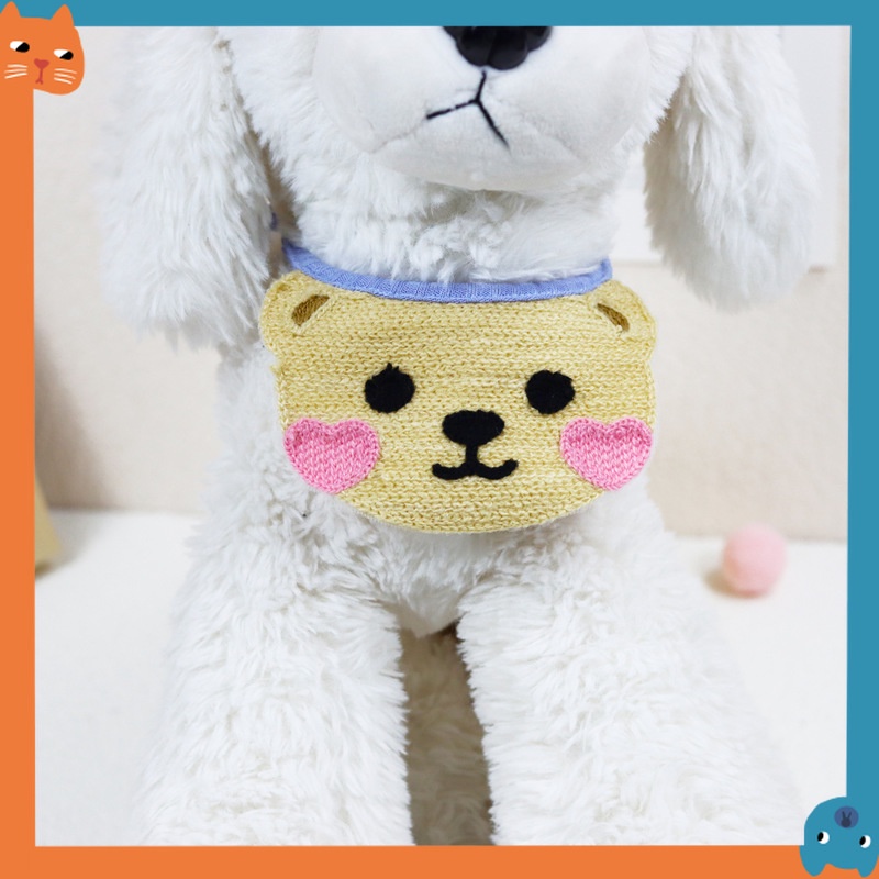 ผ้าเช็ดน้ําลายสุนัขสัตว์เลี้ยง ผ้าพันคอแมว ผ้ากันเปื้อนเท็ดดี้คอ ผ้าเช็ดน้ําลาย แมวขนาดเล็ก สุนัขขนาดเล็ก ผ้าพันคอสามเหลี่ยม สนับสนุนขายส - รูปที่ 3