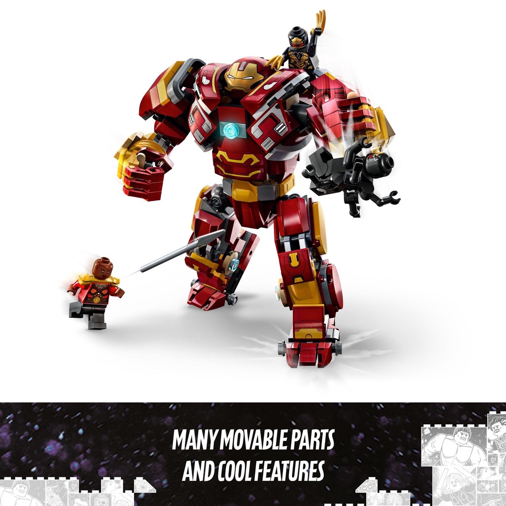 Toys Shop LEGO Super Heroes Marvel 76247 The Hulkbuster: The Battle of Wakanda (385 pieces )