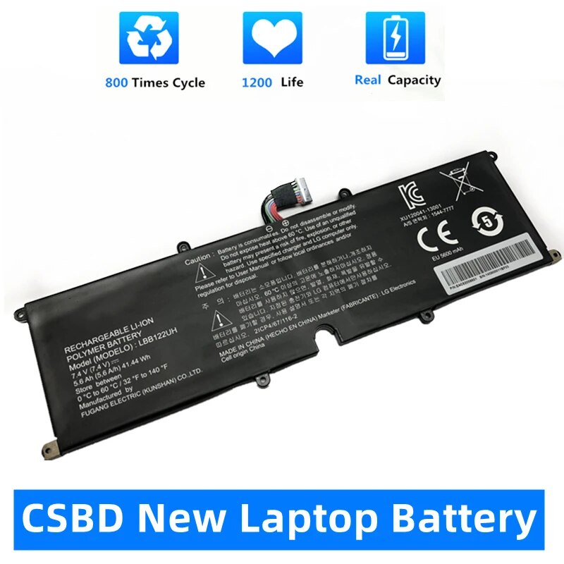 แบตเตอรี่แล็ปท็อป NEW LBB122UH For LG Tab-book Z160 H160 11T730 Z160-GH30K Z160-GH50K H160-GV1WK H16