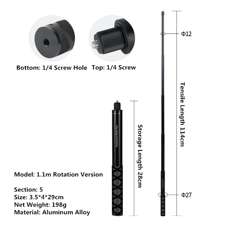2026 ใหม่ 1.2M 2M 3M ไม้เซลฟี่ที่มองไม่เห็นสําหรับ Insta360 X5 X4 one X3 X2 oners oner Selfie Stick Bullet Time Bundle Handle สําหรับ Insta360 Panoramic กล้องอุปกรณ์เสริม DJI thumbnail 7