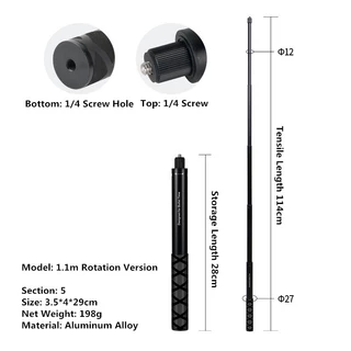 2026 ใหม่ 1.2M 2M 3M ไม้เซลฟี่ที่มองไม่เห็นสําหรับ Insta360 X5 X4 one X3 X2 oners oner Selfie Stick Bullet Time Bundle Handle สําหรับ Insta360 Panoramic กล้องอุปกรณ์เสริม DJI