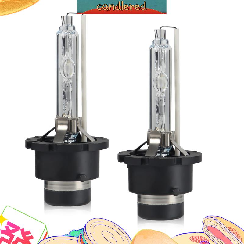 หลอดไฟซีนอน D4S HID 35W 6000K สีขาว แบบเปลี่ยน สําหรับ Toyota Lexus แพ็คละ 2 ชิ้น (6000K)
