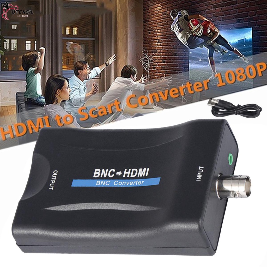 กล่องอะแดปเตอร์แปลง BNC เป็น HDMI 1080P 720P HD BNC ตัวเมีย เป็น HDMI SHOPSBC3304
