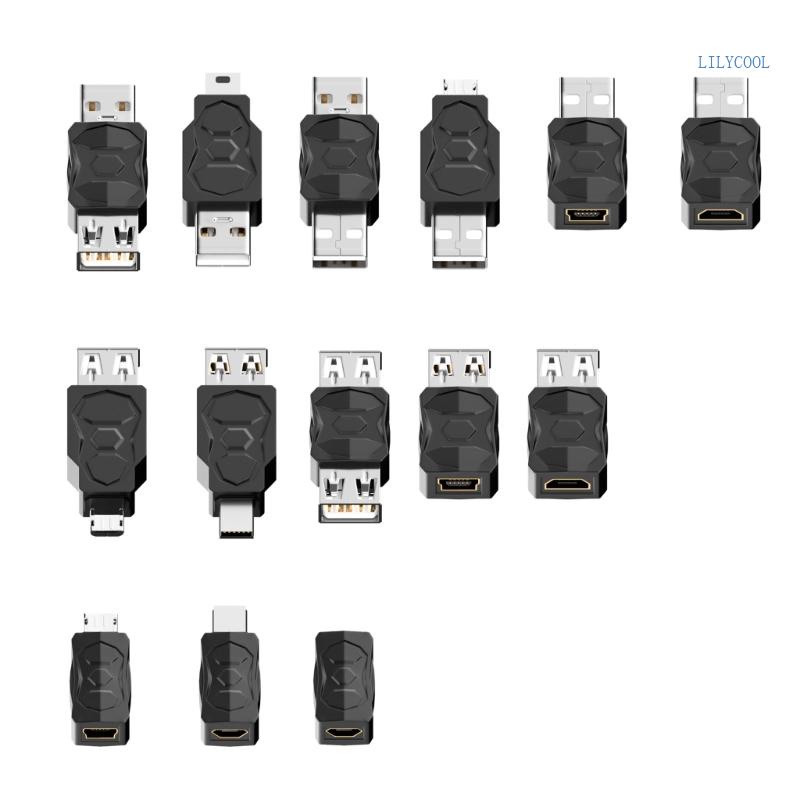 【CH*】อะแดปเตอร์แปลง Usb เป็น Micro Usb Mini Usb ตัวผู้ ตัวเมีย 480Mbps สําหรับชาร์จโทรศัพท์มือถือ แท็บเล็ต กล้อง