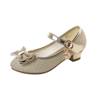 Shoe1507- รองเท้าคัชชูเด็กเล็ก-ถึงเด็กโต โบว์หน้าสวยหรู มีส้นใส่สบาย ได้ทุกงาน (ความยาววัดจากพื้นภายใน ให้ใช้ความยาวเ...