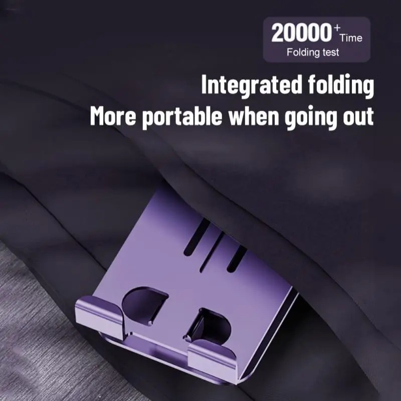 360° ที่วางโทรศัพท์มือถือตั้งโต๊ะ แบบโลหะ หมุนได้ พับได้ รองรับที่วางโทรศัพท์มือถือ แบบสากล - รูปที่ 5