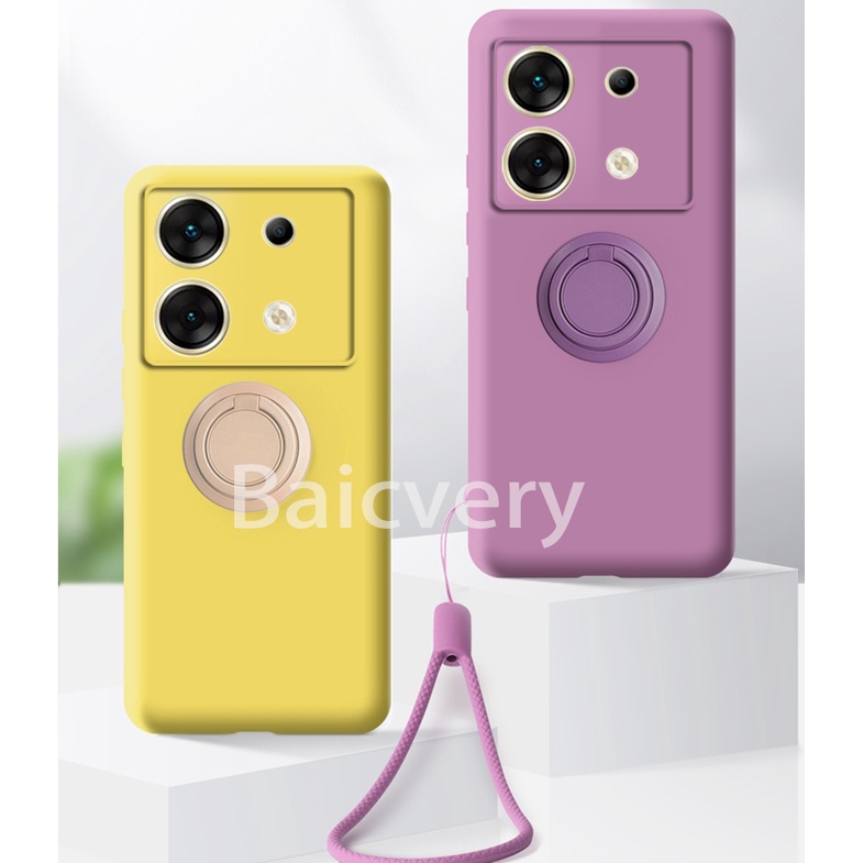Infinix Zero 30 5G X6731 ปลอกสีสันสไตล์โมเดิร์นสี่มุม Anti-Drop ซิลิโคนอ่อนนุ่มกันกระแทกที่วางแหวนโทรศัพท์ฝาครอบ