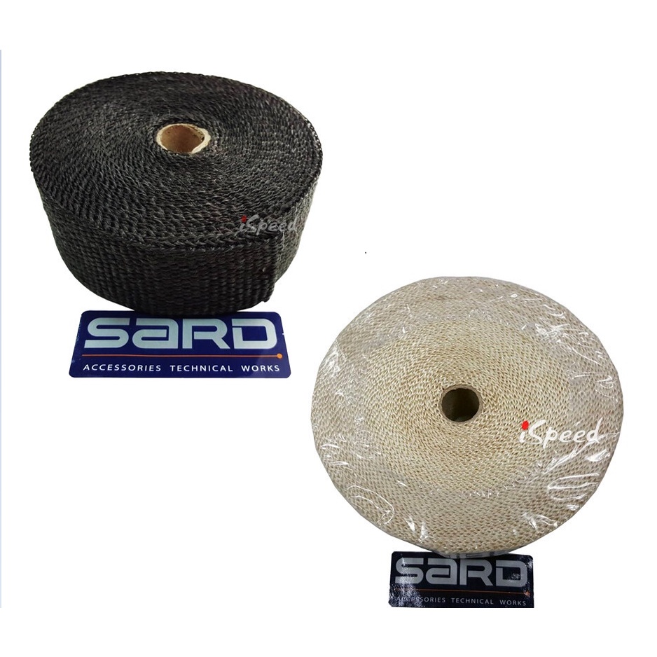 ผ้าพันท่อไอเสีย-เฮดเดอร์ SARD กว้าง2นิ้ว หนา2มิล หนา-แท้-ทน ใช้ได้นาน ทนความร้อน 1200องศา