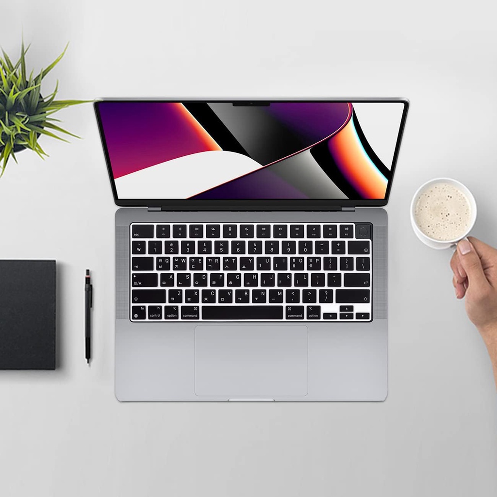 เกาหลีแป้นพิมพ์ผิวสําหรับ 2007-2023 MacBook Air 13.6 15.3 นิ้ว M M2 ชิป Pro13 14 15 16 &iMac Magic แ