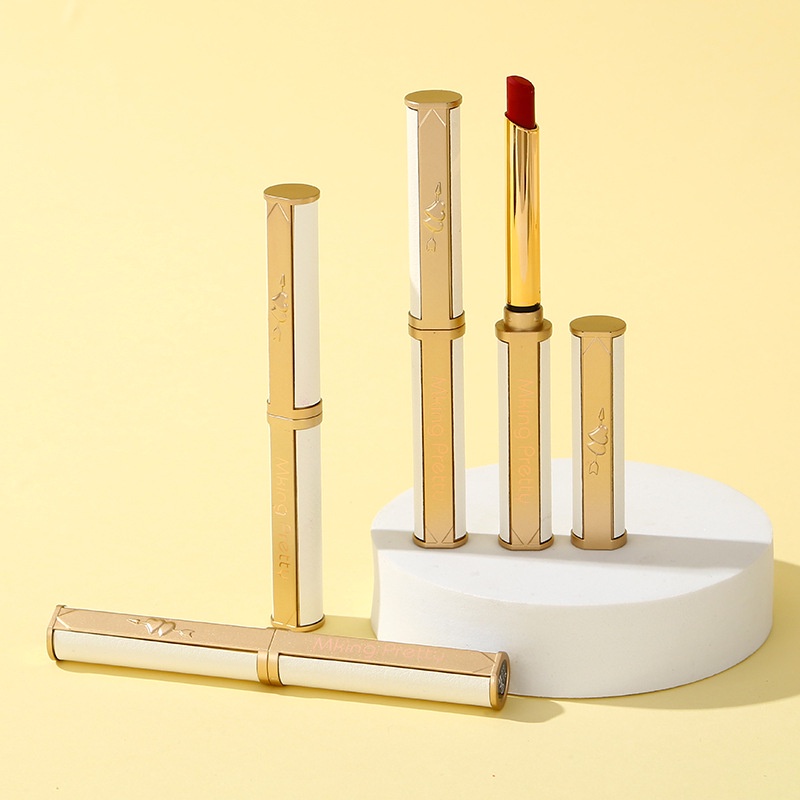 Mking PRETTY ลิปสติก เนื้อแมตต์กํามะหยี่ ให้ความชุ่มชื้น ไวท์เทนนิ่ง