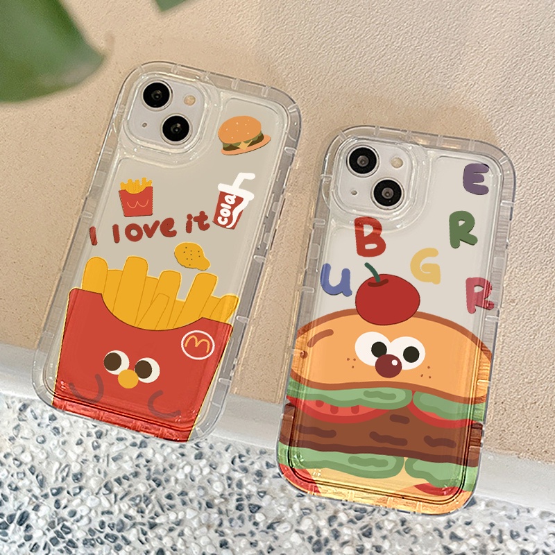 หุ้นไทย COD เคสโทรศัพท์ใสกันกระแทก for iPhone 11 XR 15 14 13 12 Pro Max 6 6s 7 8 Plus XR XS Max ปกวาดการ์ตูนคุณภาพสูง
