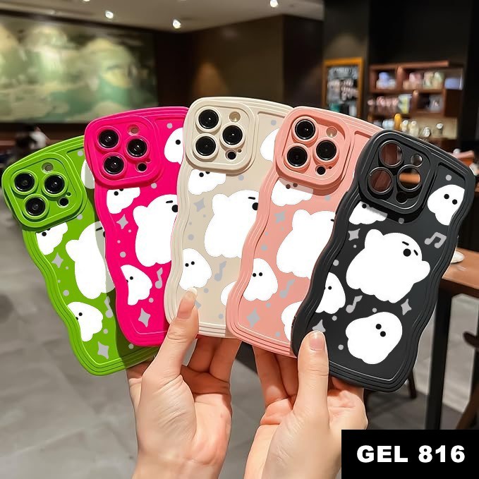 CENTER 18 - TPU GHOST CARTOON สําหรับ OPPO A76 A96 A36 A78 A83 A98 F11 F11 PRO F1S F5 F7 F9 A5S A7 A