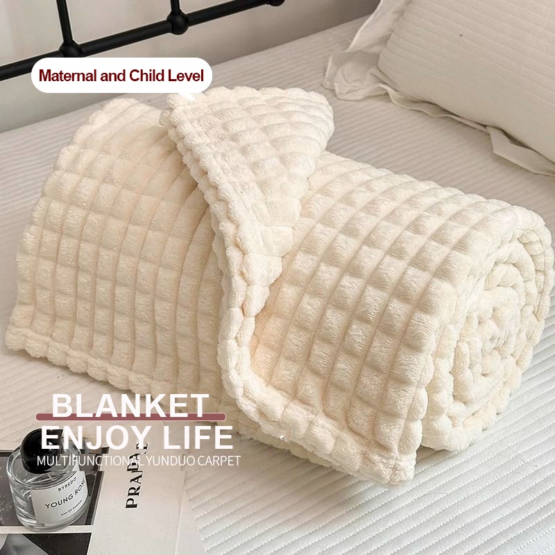 ผ้าห่ม ผ้าฟลีซ ผ้าสักหลาด แบบนิ่ม ขนาด 100x150 นิ้ว 150x200 ซม. 200x230 ซม. สําหรับสํานักงาน บ่าย