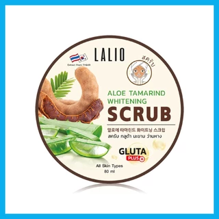 Lalio Aloe Tamarind Whitening Scrub 80ml ลาลิโอ สครับผิวสูตรมะขามแบบกระปุก.