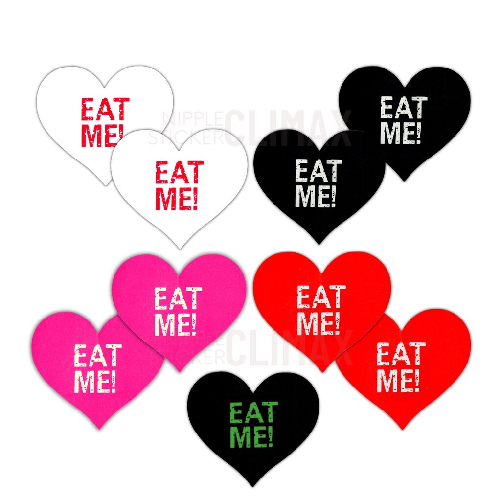 สติกเกอร์ปิดหัวนม EAT ME หัวใจ (ขั้นต่ำ 2 คู่ : คละแบบอื่นได้) ปิดจุก แปะนม แปะจุก แฟนซี เซ็กซี่ ชุดชั้นใน