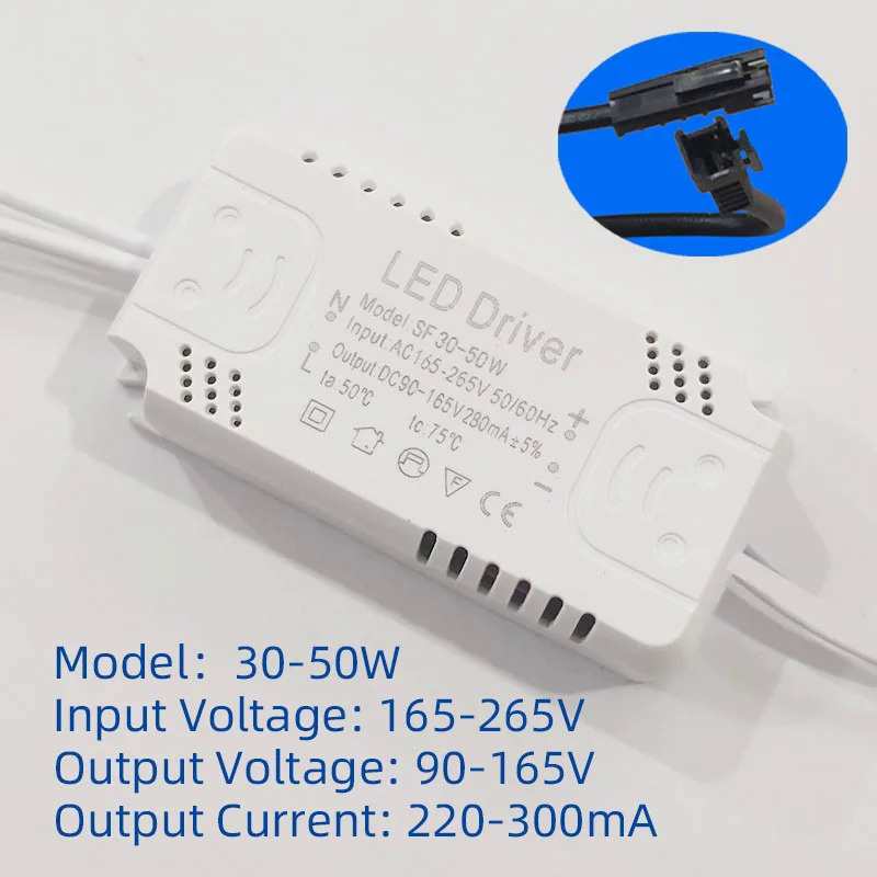 ไดรเวอร์ LED 300mA 280mA 24W 25W 36W 48W 50W 58W 60W 70W 80W หม้อแปลงไฟ LED สําหรับไฟ LED AC220-240V