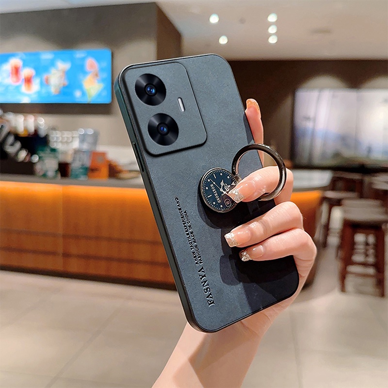 เคส Realme 10 Pro Plus 5G Realme 11 Pro + Realme 11 4G Realme 10 4G Realme 9 Pro Plus Realme 8 5G Realme 11x 5G Realme 11 5G เคสโทรศัพท์มือถือหนัง พร้อมแหวนขาตั้ง สําหรับ ZJYBP