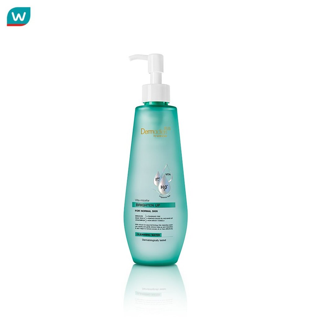 Dermaction Plus by Watsons เดอมาแอคชัน พลัส บาย วัตสัน วิตา-ไมเซล่า ไบรเทน อัพ คลีนซิ่ง วอเตอร์ 250มล