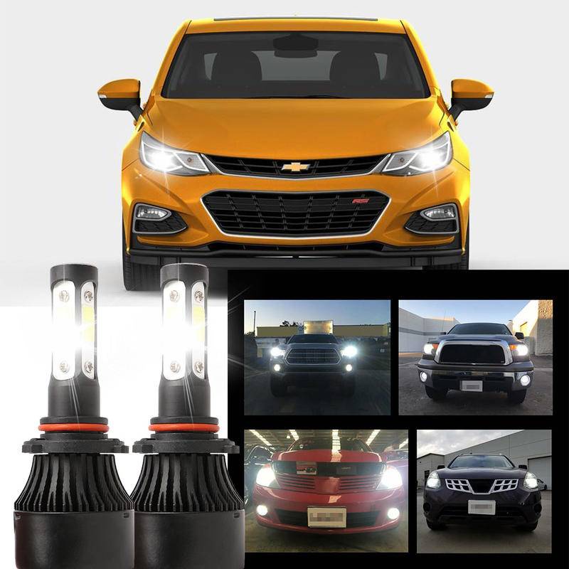 2 ชิ้น LED สีขาว 6000K X7 4SIDE หลอดไฟ NW ชุดไฟหน้าสําหรับ Chevrolet CRUZE 2010-2023 (โคมไฟหัว)