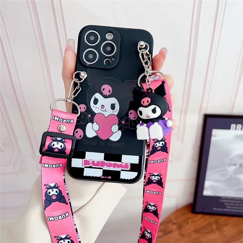3D น่ารัก การ์ตูน เคส Samsung Galaxy A6 A8 J4 J6 Plus J4+ J6+ A6+ A8+ A7 A9 2018 A02 A02S เคสมือถือ Cute Cartoon Carry a doll devil magic Love magic Kuromi Protective Cover Soft TPU Case