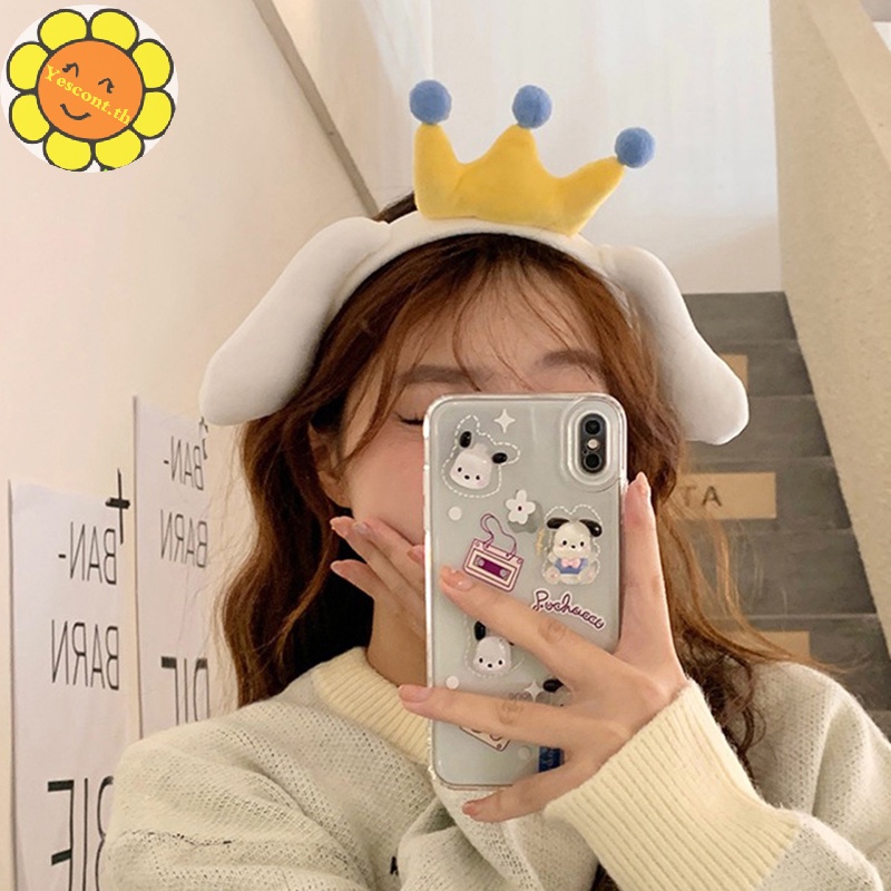 SANRIO Yescont กิ๊บติดผม ผ้ากํามะหยี่ขนนิ่ม ลายการ์ตูนซานริโอ้น่ารัก เหมาะกับฤดูใบไม้ร่วง และฤดูหนาว สําหรับเด็กผู้หญิง