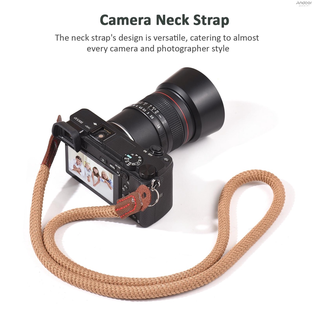กล้อง DSLR 135 ซม. สไตล์วินเทจ - กล้อง DSLR แบบ สายคล้องคอ สําหรับกล้องดิจิทัลมิเรอร์เลส สะพายไหล่ สายรัดกล้อง.