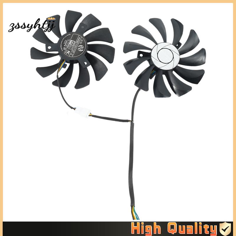 ZssyhtjjNew 1 คู่พัดลมการ์ดกราฟิก 85 มม.H9010H12F-Z 4Pin Cooler พัดลมสําหรับ Msi Gtx 1060 Oc 6G Gtx 