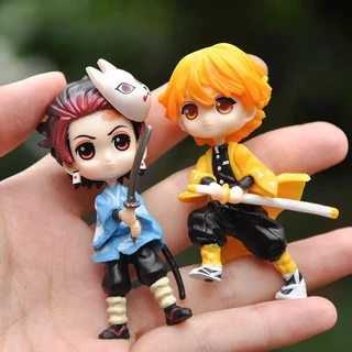 6 ชิ้น / เซต คอสเพลย์ Nezuko Zenitsu ฟิกเกอร์อะนิเมะ COD หุ้นแอ็คชั่น โมเดลตุ๊กตา ของเล่นสําหรับเด็ก ของขวัญ ของสะสม รถ เครื่องประดับ บ้าน เค้ก ตกแต่ง Gacha Lobster