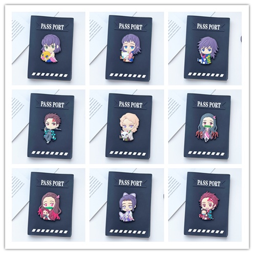 Demon Slayer Passport Cover Passport Holder Passport Protective Case