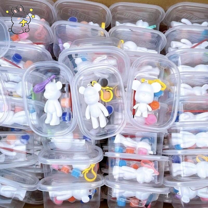 พวงกุญแจ จี้หมี ของขวัญสําหรับเด็กอนุบาล DIY