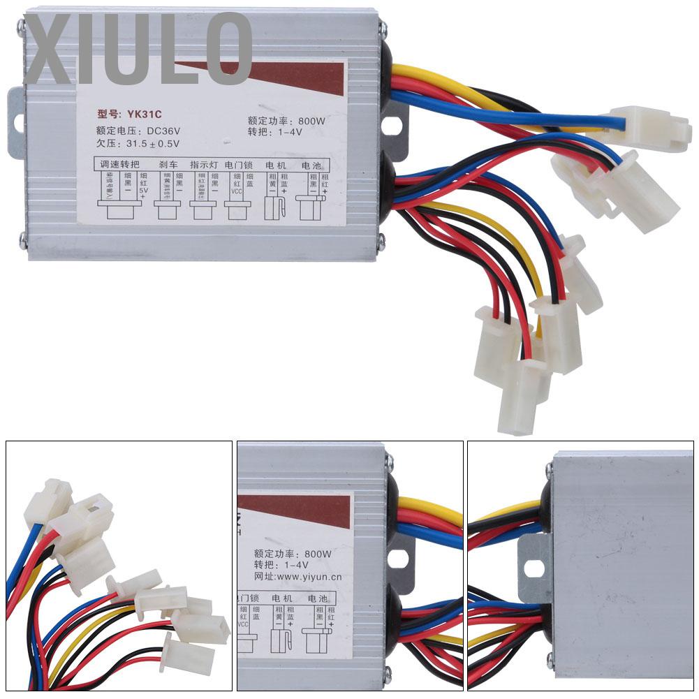 Xiulo 800W 36V สกู๊ตเตอร์มอเตอร์คอนโทรลเลอร์แปรง DC ความเร็วสำหรับจักรยานไฟฟ้า E-BIKE - รูปที่ 4