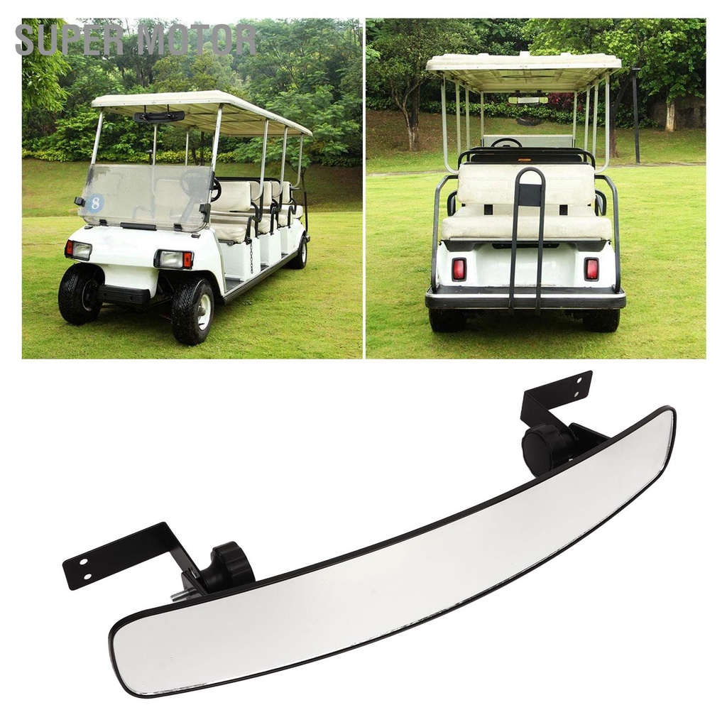 Super Motor กระจกมองหลังรถกอล์ฟ ดีไซน์โค้ง กว้าง มุมมองชัดเจน ติดตั้งง่าย ทดแทน Club Car
