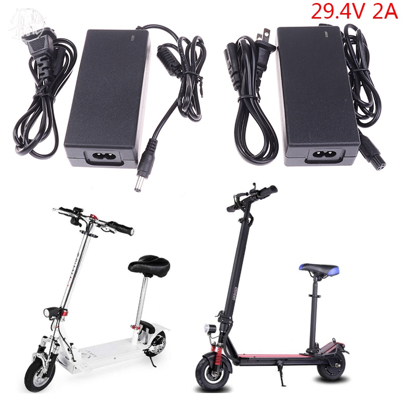 Wl| ใหม่ ที่ชาร์จลิเธียมจักรยานไฟฟ้า 29.4V 2A US EU สําหรับ 24V 2A