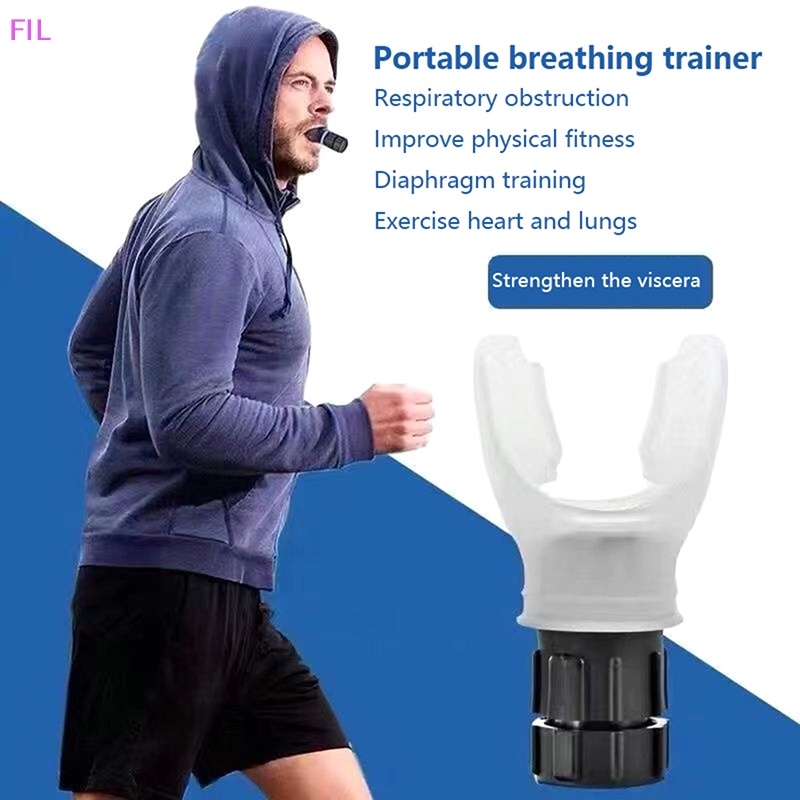 FIL กีฬา Breathing Trainers การออกกําลังกายปอดเครื่องช่วยหายใจบนใบหน้าช่วยหายใจฟิตเนส