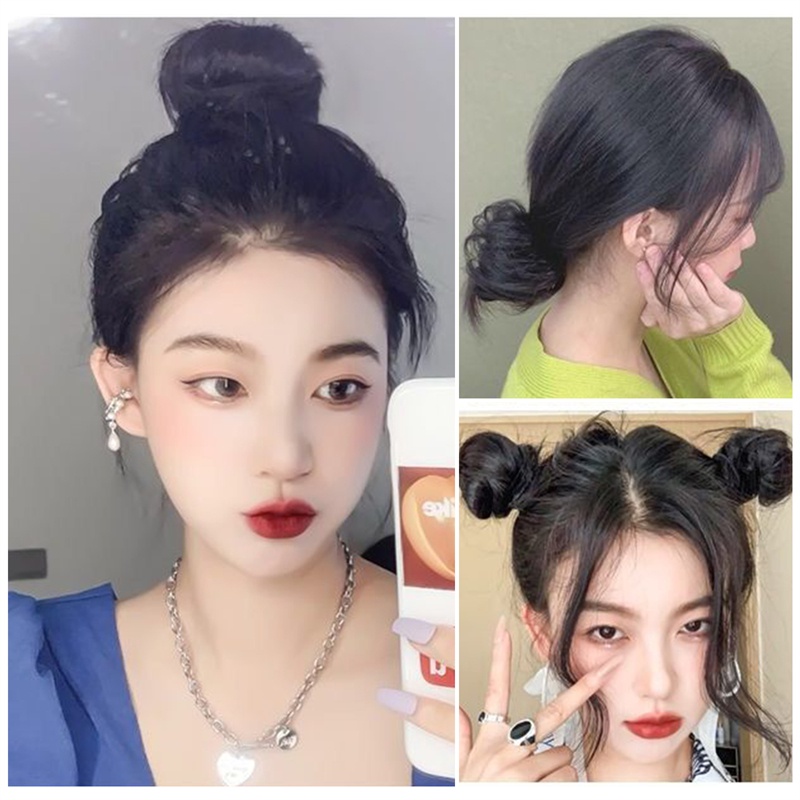 มวยผม มีทั้งผมปลอมและผมจริง แฮร์พีชมัดเกล้า วิกผมจุก วิกผมม้วน เพิ่มความมั่นใจสำหรับคนผมน้อย