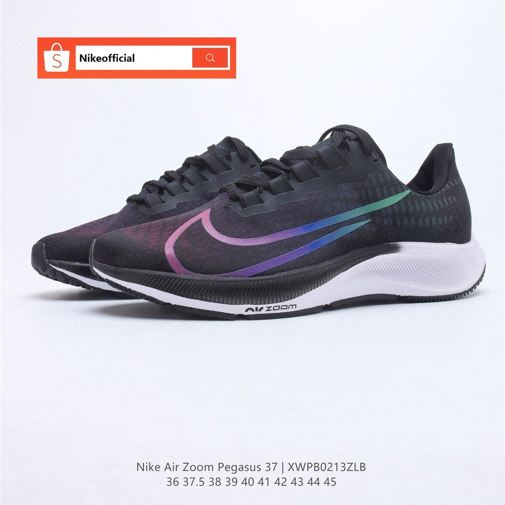 ของแท้ 100% Nike Zoom Pegasus 37 ผ้าใบลำลองสำหรับสตรีและMenjordanOriginal Bra รองเท้า free shipping