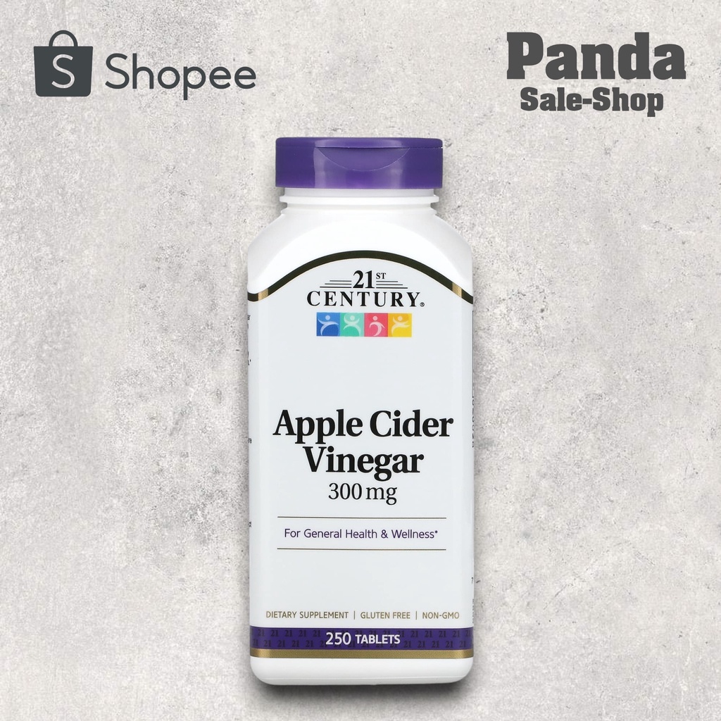 พร้อมส่ง 21st Century, Apple Cider Vinegar, 300 mg, 250 Tablets