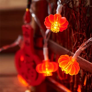 สายไฟสตริง สีแดง สไตล์จีน สําหรับตกแต่งบ้าน เทศกาลปีใหม่