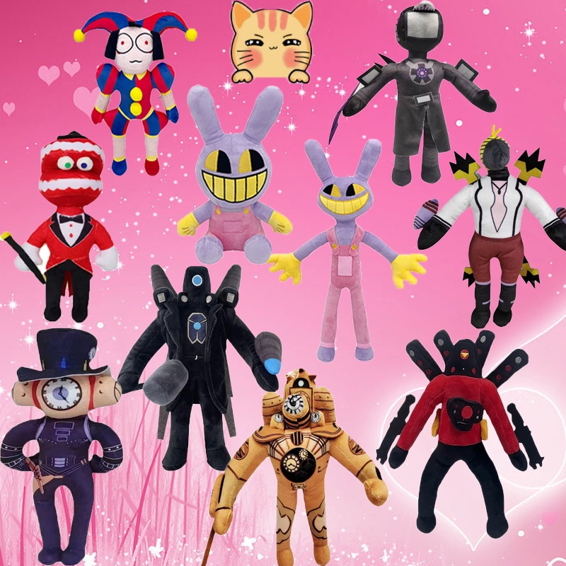 skibidi toilet The Amazing Digital Circus Pomni Jax ตุ๊กตาการ์ตูนน่ารัก เหมาะกับของขวัญวันเกิด คริสต์มาส ของเล่นสําหรับเด็ก