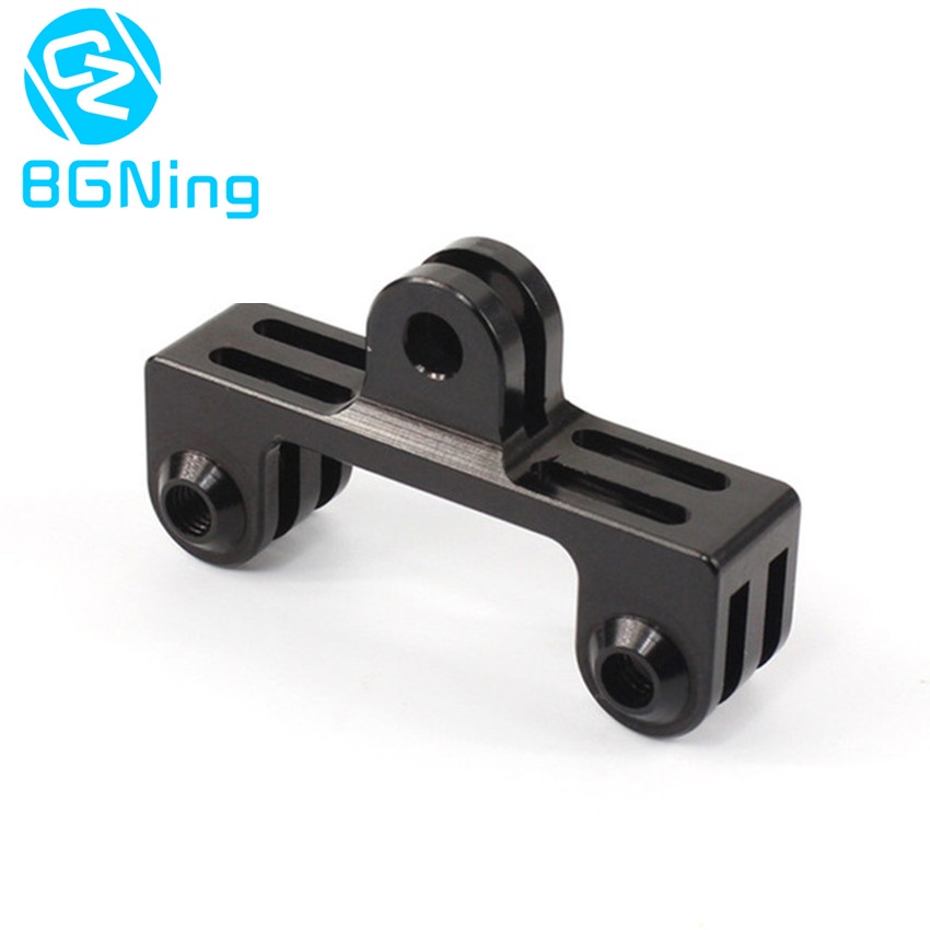 Bgning wiht GoPro 10 11 12 13 / SJcam / Yi กล้อง Double Head Bracket อะแดปเตอร์แบบสองทิศทางอุปกรณ์เสริม LED Light Holder