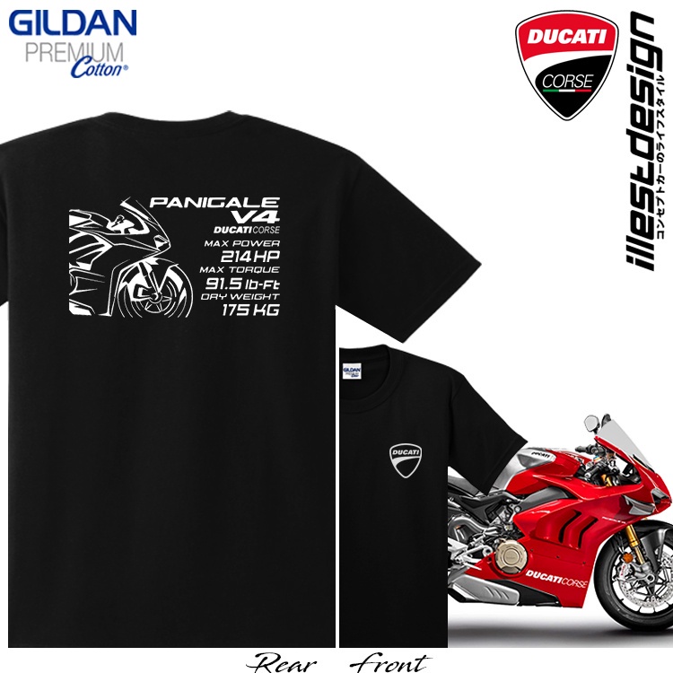 23 Moto Tees : Ducati Panigale BD107 Bike and Specification Design 4 เสื้อยืด PANIGALE 1299S 1199S 9