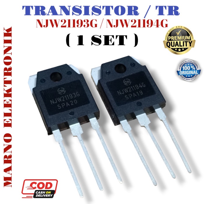 ทรานซิสเตอร์ TR NJW21193G/NJW21194G NJW21193G NJW21194G 1 ชุดเครื่องมือชิ้นส่วน ELECTRO