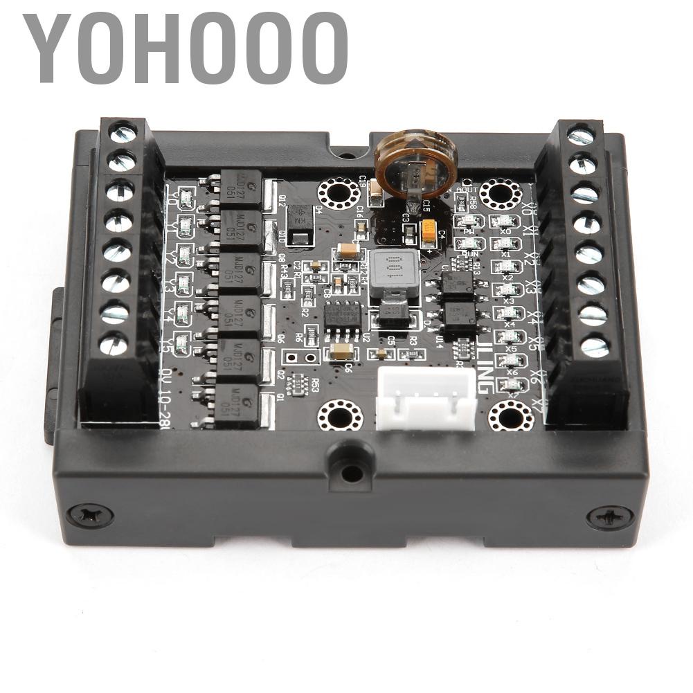 Yohooo PLC Industrial Control Board FX1N-14MT Programmable Relay Delay Module W/ Shell
