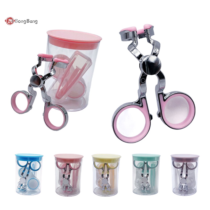 Abongbang 6 ชิ้น / เซต คอนแทคเลนส์ ชุดเครื่องมือสวมใส่ แหนบดูด ติดเลนส์ ที่เก็บ แช่ กล่องเก็บ แคลมป์ รวม และถังเก็บ ดี
