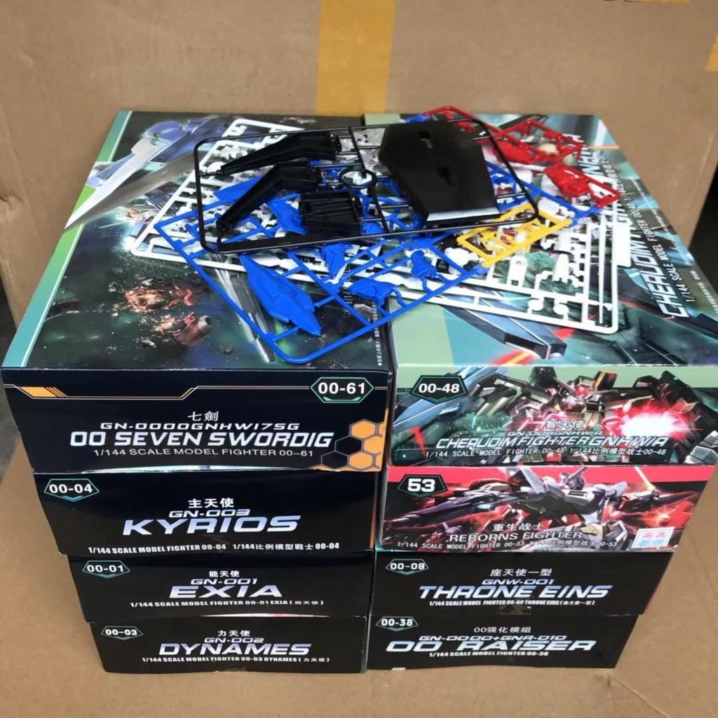 สูง HG 1/144 Seven Swords 00R Enhanced โมดูลสาม GN ดาบ Destiny Strike Gundam ประกอบรุ่นรูปของเล่น